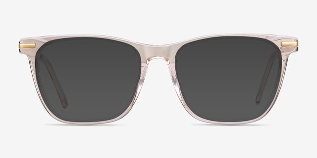 Sebastian Rose Gold Acetate-metalEyeglass Frames from EyeBuyDirect, with Tinted Lenses