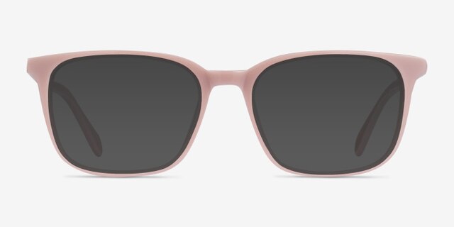 Etched Pink AcetateEyeglass Frames from EyeBuyDirect, with Tinted Lenses