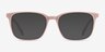 Etched Pink AcetateEyeglass Frames from EyeBuyDirect, with Tinted Lenses