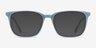 Etched Blue AcetateEyeglass Frames from EyeBuyDirect, with Tinted Lenses