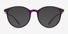 Macaron Purple PlasticEyeglass Frames from EyeBuyDirect, with Tinted Lenses
