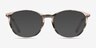 Messenger Striped AcetateEyeglass Frames from EyeBuyDirect, with Tinted Lenses