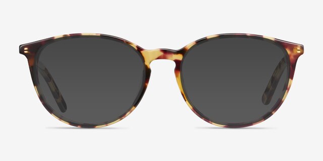 Messenger Tortoise AcetateEyeglass Frames from EyeBuyDirect, with Tinted Lenses