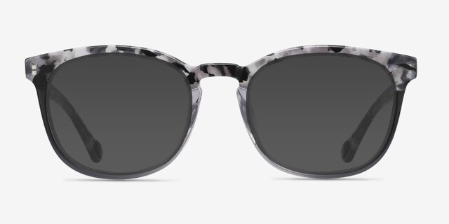 Keen Gray Floral AcetateEyeglass Frames from EyeBuyDirect, with Tinted Lenses