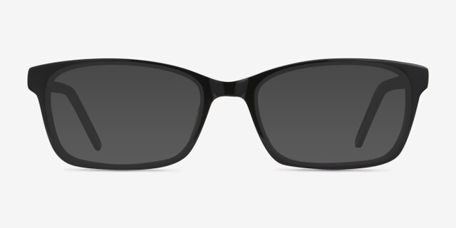 Mesquite Noir AcétateMontures de lunettes de vue d'EyeBuyDirect, Avec des Verres Teintés