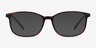 Median Red Floral PlasticEyeglass Frames from EyeBuyDirect, with Tinted Lenses