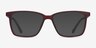 Alaska Red PlasticEyeglass Frames from EyeBuyDirect, with Tinted Lenses