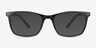 Arctic Black PlasticEyeglass Frames from EyeBuyDirect, with Tinted Lenses