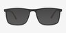 Holmes Noir PlastiqueMontures de lunettes de vue d'EyeBuyDirect, Avec des Verres Teintés