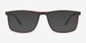 Holmes Brown PlasticEyeglass Frames from EyeBuyDirect, with Tinted Lenses