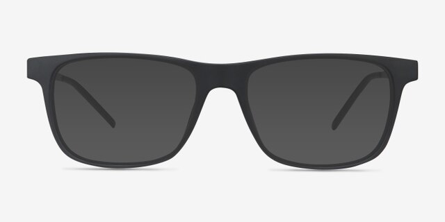 Karat Noir Plastic-metalMontures de lunettes de vue d'EyeBuyDirect, Avec des Verres Teintés