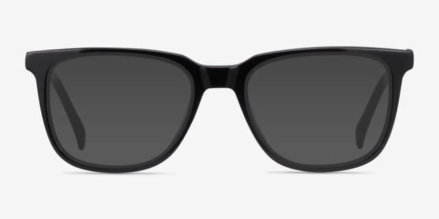 Girona Black AcetateEyeglass Frames from EyeBuyDirect, with Tinted Lenses