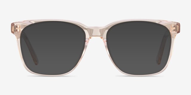 Jamie Clear Brown AcetateEyeglass Frames from EyeBuyDirect, with Tinted Lenses