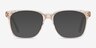 Jamie Clear Brown AcetateEyeglass Frames from EyeBuyDirect, with Tinted Lenses