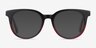 Rialto Black Red AcetateEyeglass Frames from EyeBuyDirect, with Tinted Lenses