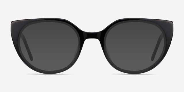 Rhyme Black AcetateEyeglass Frames from EyeBuyDirect, with Tinted Lenses