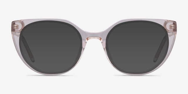 Rhyme Clear Brown AcetateEyeglass Frames from EyeBuyDirect, with Tinted Lenses