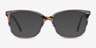 North Gray Striped AcetateEyeglass Frames from EyeBuyDirect, with Tinted Lenses