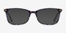 Alette Blue Floral AcetateEyeglass Frames from EyeBuyDirect, with Tinted Lenses