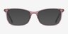 Alette Clear Pink AcetateEyeglass Frames from EyeBuyDirect, with Tinted Lenses