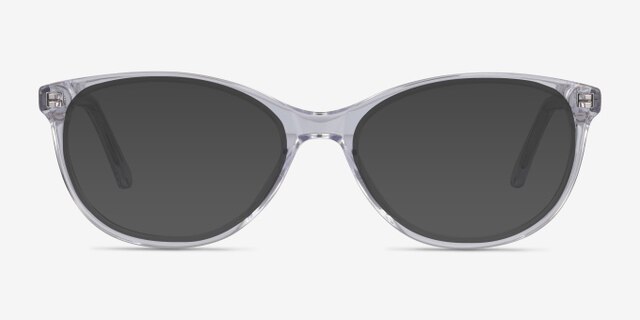 Depth Transparent AcétateMontures de lunettes de vue d'EyeBuyDirect, Avec des Verres Teintés