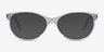 Depth Transparent AcétateMontures de lunettes de vue d'EyeBuyDirect, Avec des Verres Teintés