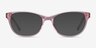 Thinker Clear Pink AcetateEyeglass Frames from EyeBuyDirect, with Tinted Lenses