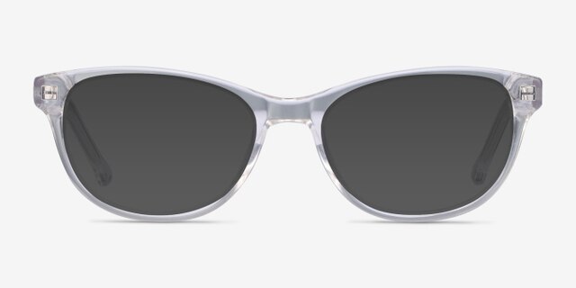 Thinker Clear AcetateEyeglass Frames from EyeBuyDirect, with Tinted Lenses