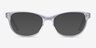 Thinker Clear AcetateEyeglass Frames from EyeBuyDirect, with Tinted Lenses