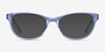 Thinker Clear Blue AcetateEyeglass Frames from EyeBuyDirect, with Tinted Lenses