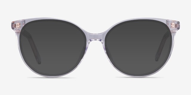 Nala Clear AcetateEyeglass Frames from EyeBuyDirect, with Tinted Lenses