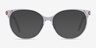 Nala Clear AcetateEyeglass Frames from EyeBuyDirect, with Tinted Lenses