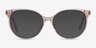 Nala Clear Pink AcetateEyeglass Frames from EyeBuyDirect, with Tinted Lenses