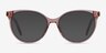 Nala Clear Purple AcétateMontures de lunettes de vue d'EyeBuyDirect, Avec des Verres Teintés