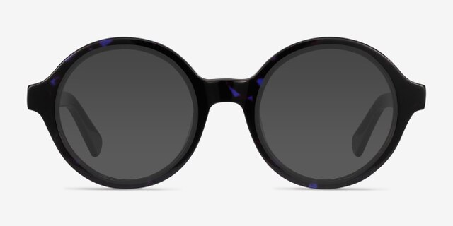 Groove Bleu AcétateMontures de lunettes de vue d'EyeBuyDirect, Avec des Verres Teintés