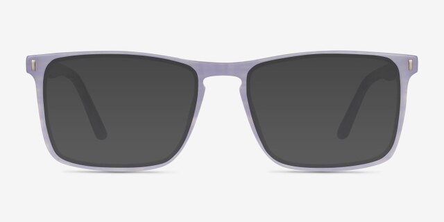 Arise Purple Striped AcetateEyeglass Frames from EyeBuyDirect, with Tinted Lenses