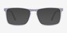 Arise Purple Striped AcetateEyeglass Frames from EyeBuyDirect, with Tinted Lenses