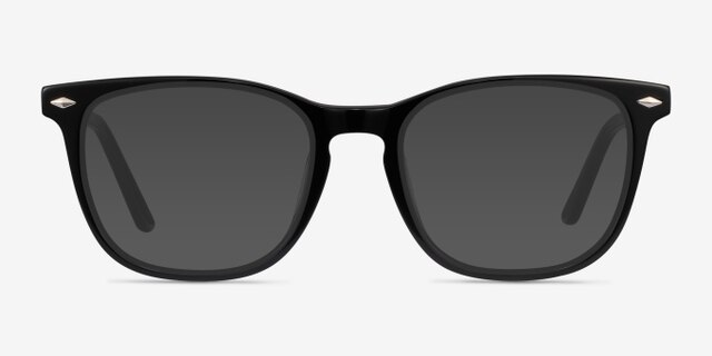 Honor Black AcetateEyeglass Frames from EyeBuyDirect, with Tinted Lenses