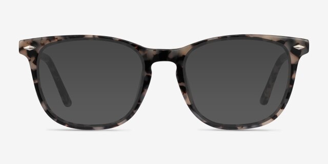 Honor Gray Tortoise AcetateEyeglass Frames from EyeBuyDirect, with Tinted Lenses