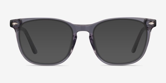 Honor Clear Gray AcetateEyeglass Frames from EyeBuyDirect, with Tinted Lenses