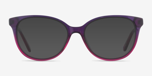 Pursuit Violet AcétateMontures de lunettes de vue d'EyeBuyDirect, Avec des Verres Teintés