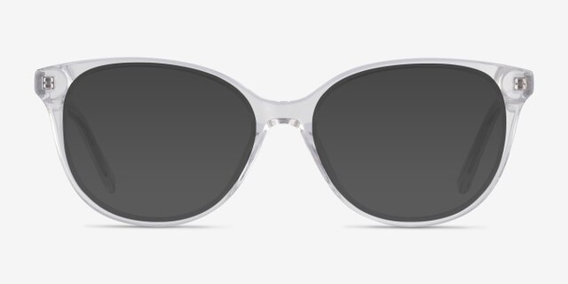 Pursuit Clear AcetateEyeglass Frames from EyeBuyDirect, with Tinted Lenses
