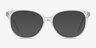 Pursuit Clear AcetateEyeglass Frames from EyeBuyDirect, with Tinted Lenses
