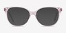 Pursuit Pink AcetateEyeglass Frames from EyeBuyDirect, with Tinted Lenses