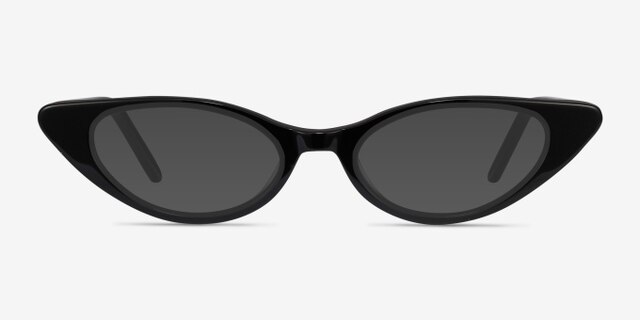 Hush Black AcetateEyeglass Frames from EyeBuyDirect, with Tinted Lenses