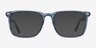 Tactician Blue Striped AcétateMontures de lunettes de vue d'EyeBuyDirect, Avec des Verres Teintés