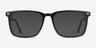 Tactician Noir AcétateMontures de lunettes de vue d'EyeBuyDirect, Avec des Verres Teintés