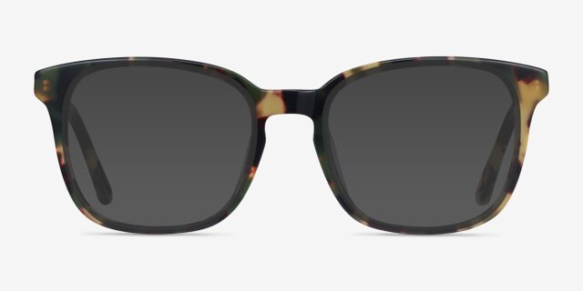 Tower Green Tortoise AcétateMontures de lunettes de vue d'EyeBuyDirect, Avec des Verres Teintés