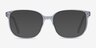 Joanne Clear AcetateEyeglass Frames from EyeBuyDirect, with Tinted Lenses