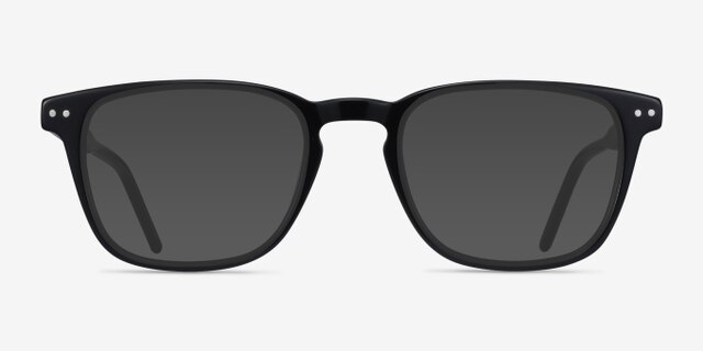 Illustrate Black AcetateEyeglass Frames from EyeBuyDirect, with Tinted Lenses